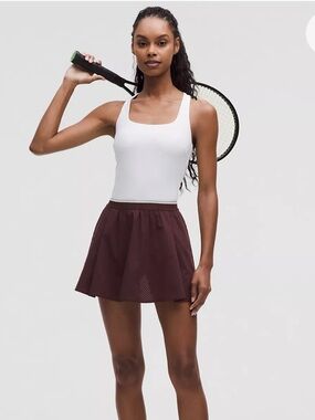 Lululemon goodnight plum mesh tennis skirt